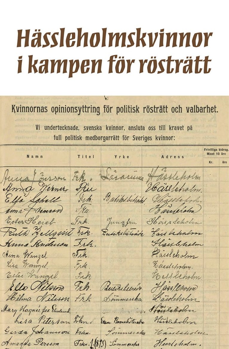 Hässleholmskvinnor i kampen för rösträtt
