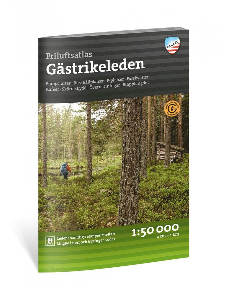 Friluftsatlas Gästrikeleden 1:50.000 1