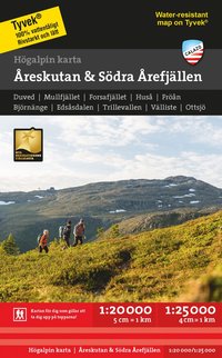 bokomslag Högalpin karta: Åreskutan & södra Årefjällen 1:20.000