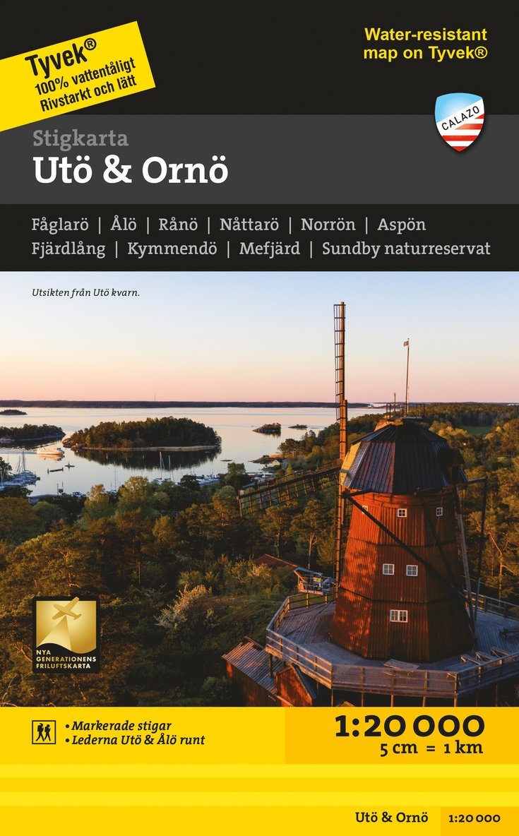 Stigkarta Utö & Ornö 1:25.000