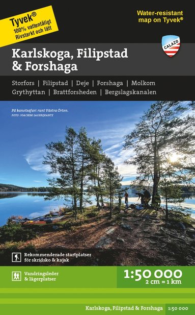 bokomslag Karlskoga, Filipstad & Forshaga 1:50.000