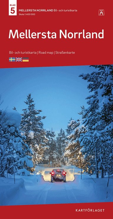 Mellersta Norrland Bil & Turistkarta Nr 5 : Skala 1:400.000, Övrigt