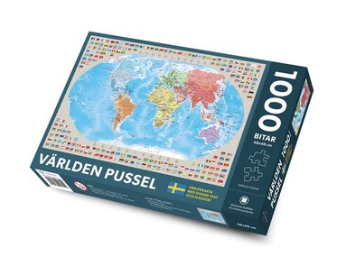 Pussel 1000 bitar Världen pussel 1