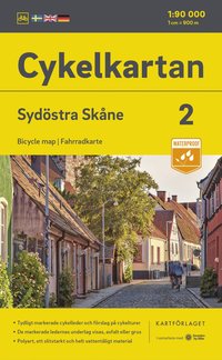 bokomslag Cykelkartan Blad 2 Sydöstra Skåne 2023-2025