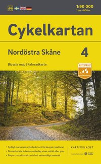 bokomslag Cykelkartan Blad 4 Nordöstra Skåne 2023-2025