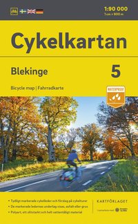 bokomslag Cykelkartan Blad 5 Blekinge 2023-2025