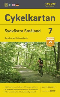 bokomslag Cykelkartan Blad 7 Sydvästra Småland 2023-2025