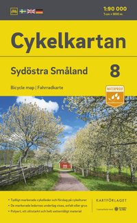 bokomslag Cykelkartan Blad 8 Sydöstra Småland 2023-2025