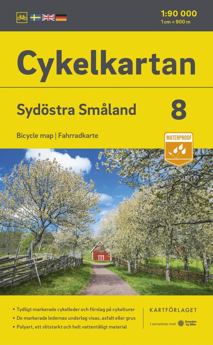 Cykelkartan Blad 8 Sydöstra Småland 2023-2025 1