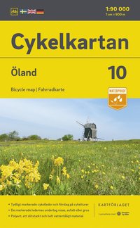 bokomslag Cykelkartan Blad 10 Öland 2023-2025