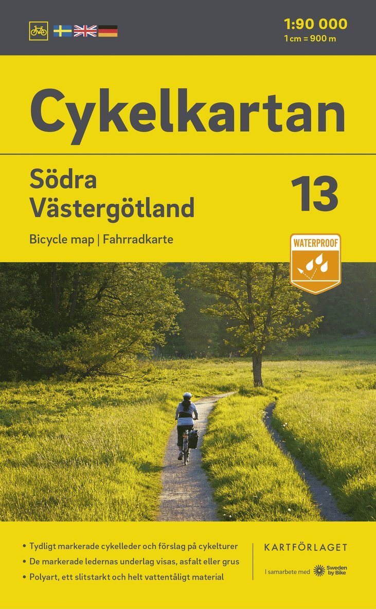 Cykelkartan Blad 13 Södra Västergötland 2023-2025 1