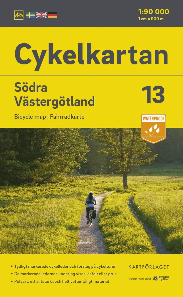 Cykelkartan Blad 13 Södra Västergötland 2023-2025, Övrigt