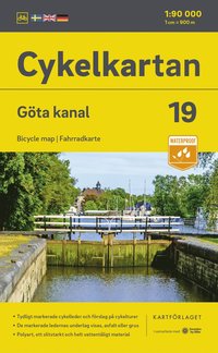 bokomslag Cykelkartan Blad 19 Göta kanal 2023-2025