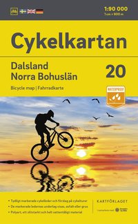 bokomslag Cykelkartan Blad 20 Dalsland/Norra Bohuslän 2023-2025