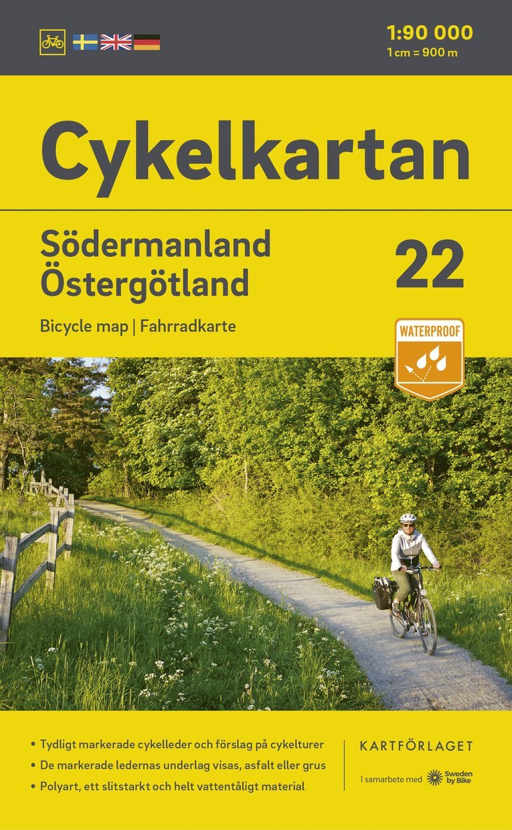 Cykelkartan Blad 22 Södermanland/Östergötland 2023-2025 1