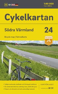 bokomslag Cykelkartan Blad 24 Södra Värmland 2023-2025