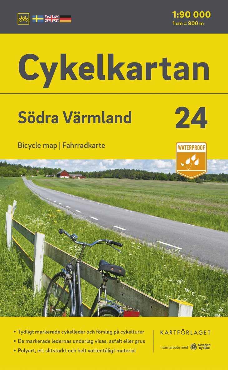 Varmland South cycling map 1