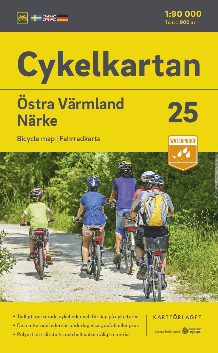 Cykelkartan Blad 25 Östra Värmland/Närke 2023-2025, Övrigt