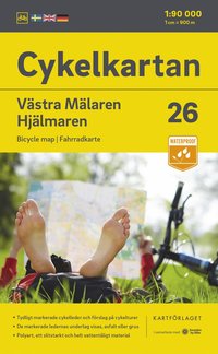 bokomslag Cykelkartan Blad 26 V:a Mälaren/Hjälmaren 2023-2025