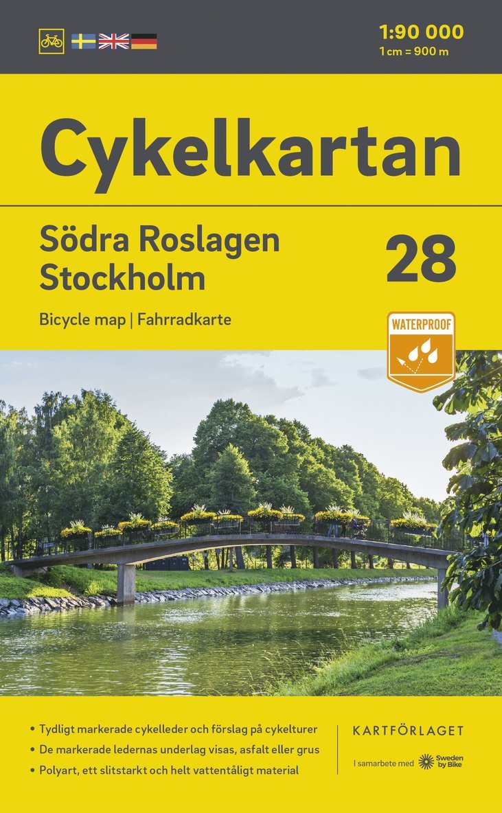 Cykelkartan Blad 28 S:a Roslagen/Stockholm 2023-2025 1