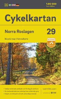 bokomslag Cykelkartan Blad 29 Norra Roslagen 2023-2025