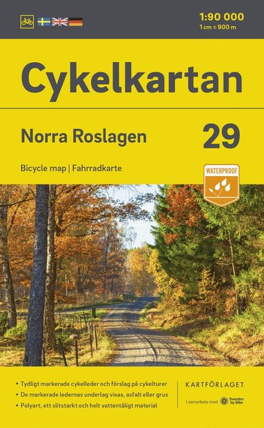 bokomslag Roslagen North cycling map