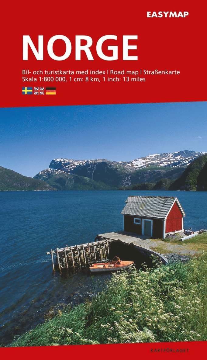 Norge EasyMap Kartförlaget 1:800 000 1