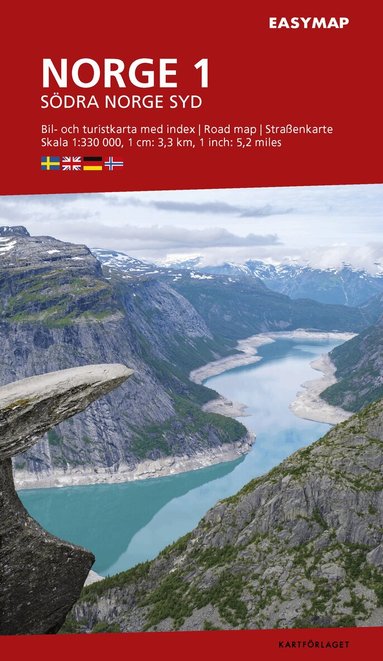 Södra Norge 1 syd EasyMap, 1:320 000, Övrigt