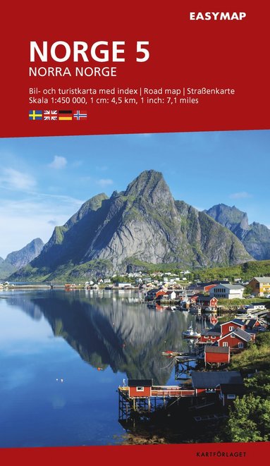 bokomslag Norra Norge 5 EasyMap, 1:450 000