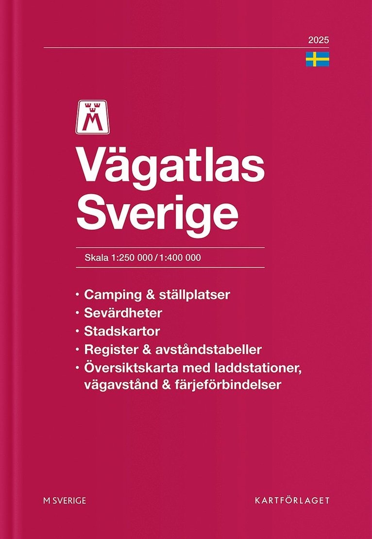 M Vägatlas Sverige 2025 1