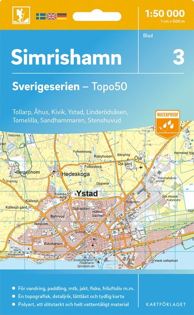 bokomslag 3 Simrishamn Sverigeserien Topo50