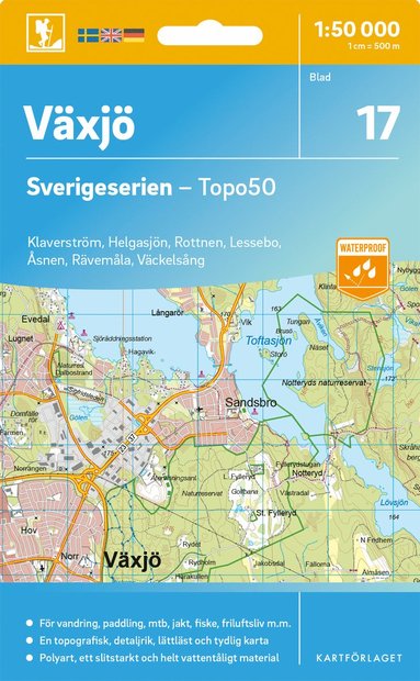 bokomslag 17 Växjö Sverigeserien Topo50