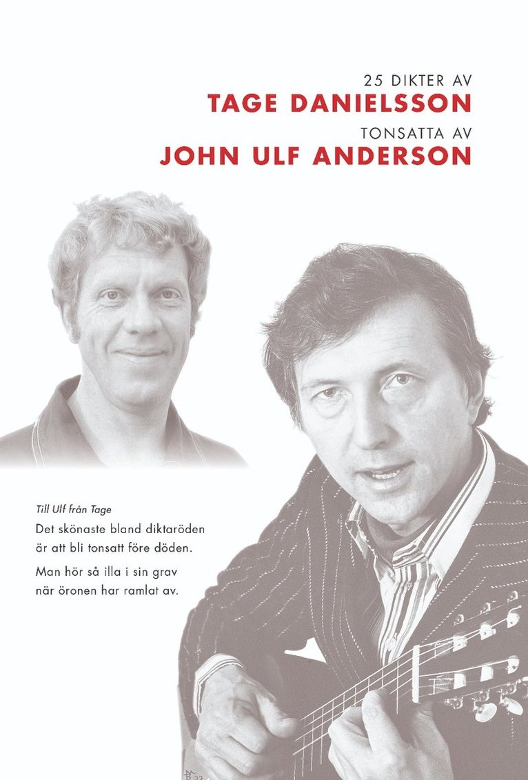 25 dikter av Tage Danielsson : tonsatta av John Ulf Anderson 1