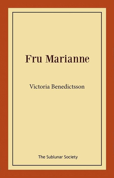 bokomslag Fru Marianne