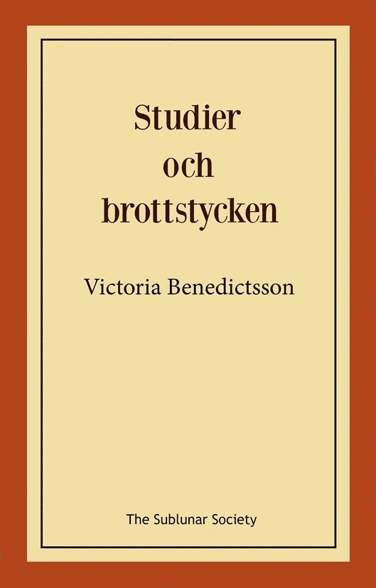 Studier och brottstycken 1