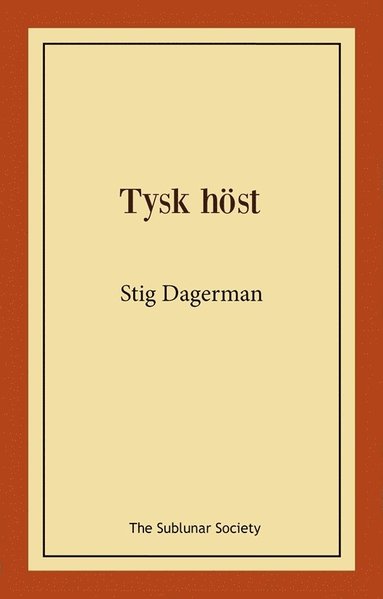 bokomslag Tysk höst