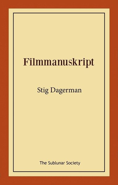 bokomslag Filmmanuskript