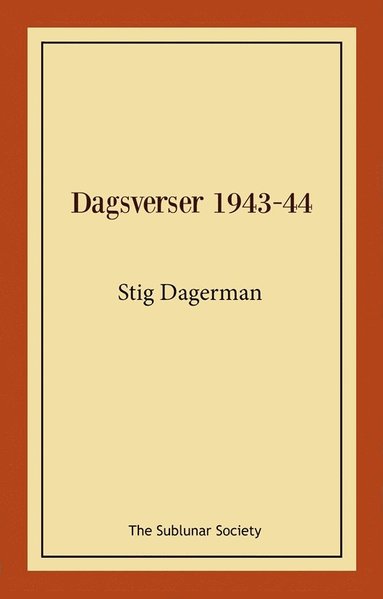 bokomslag Dagsverser 1943-44