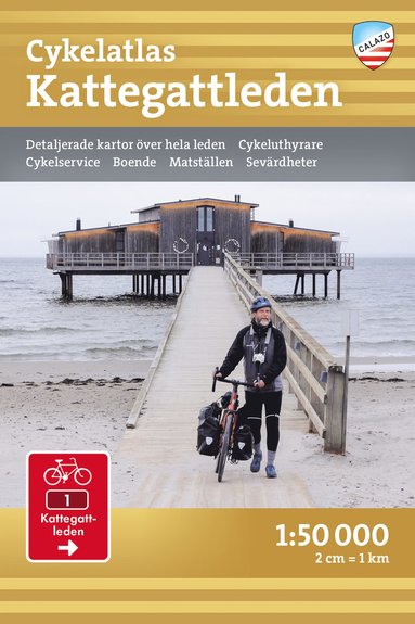 bokomslag Cykelatlas Kattegattleden 1:50.000