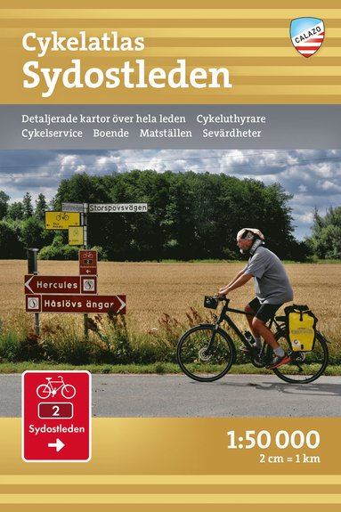 bokomslag Cykelatlas Sydostleden 1:50.000