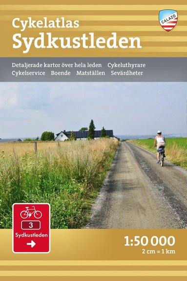 bokomslag Cykelatlas Sydkustleden 1:50.000