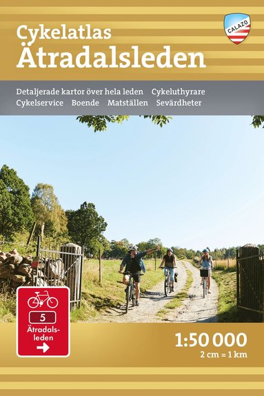 bokomslag Cykelatlas Ätradalsleden 1:50.000