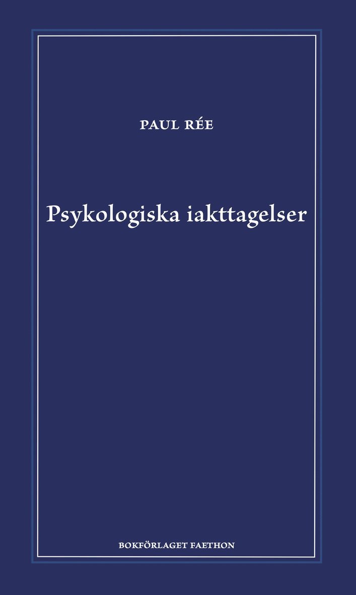 Psykologiska iakttagelser 1