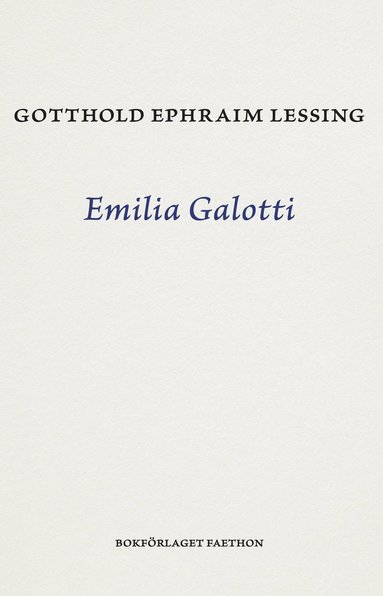 bokomslag Emilia Galotti