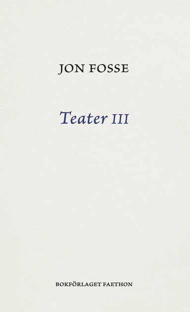 bokomslag Teater III