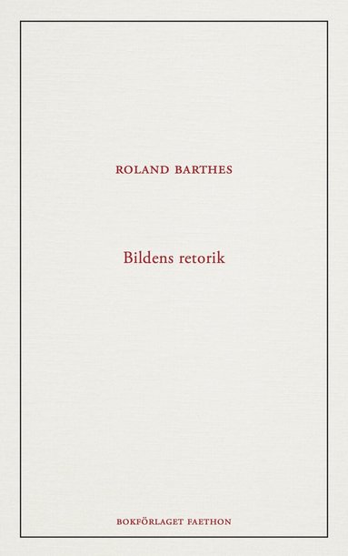 Roland Barthes - Bildens retorik, Häftad