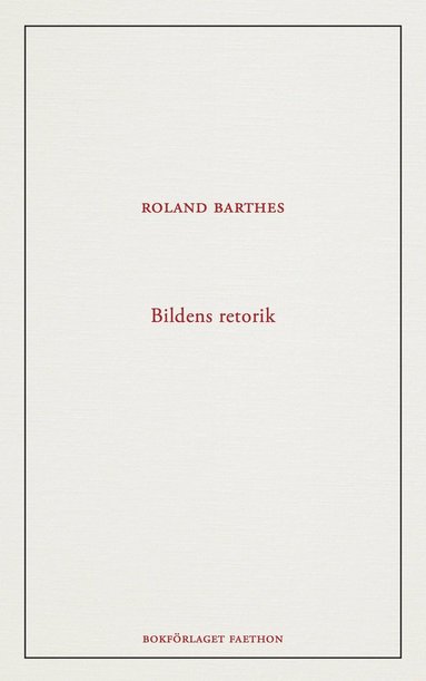 bokomslag Bildens retorik