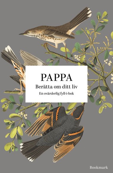 Pappa : berätta om ditt liv, Kartonnage