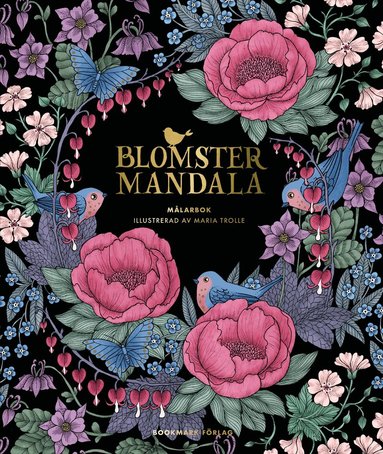 Maria Trolle - Blomstermandala : målarbok, Kartonnage