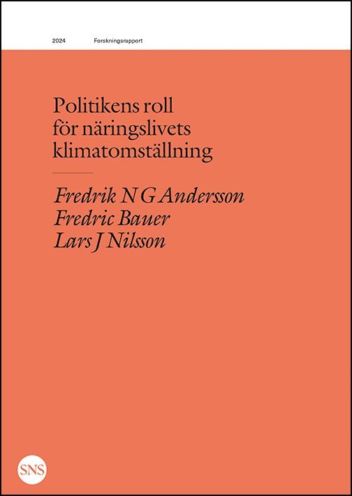 Politikens roll för näringslivets klimatomställning 1